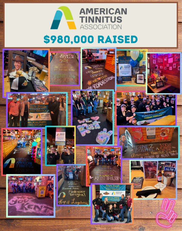 Nationwide Texas Roadhouse, Bubba’s 33 and Jaggers Fundraiser Benefits American Tinnitus Association